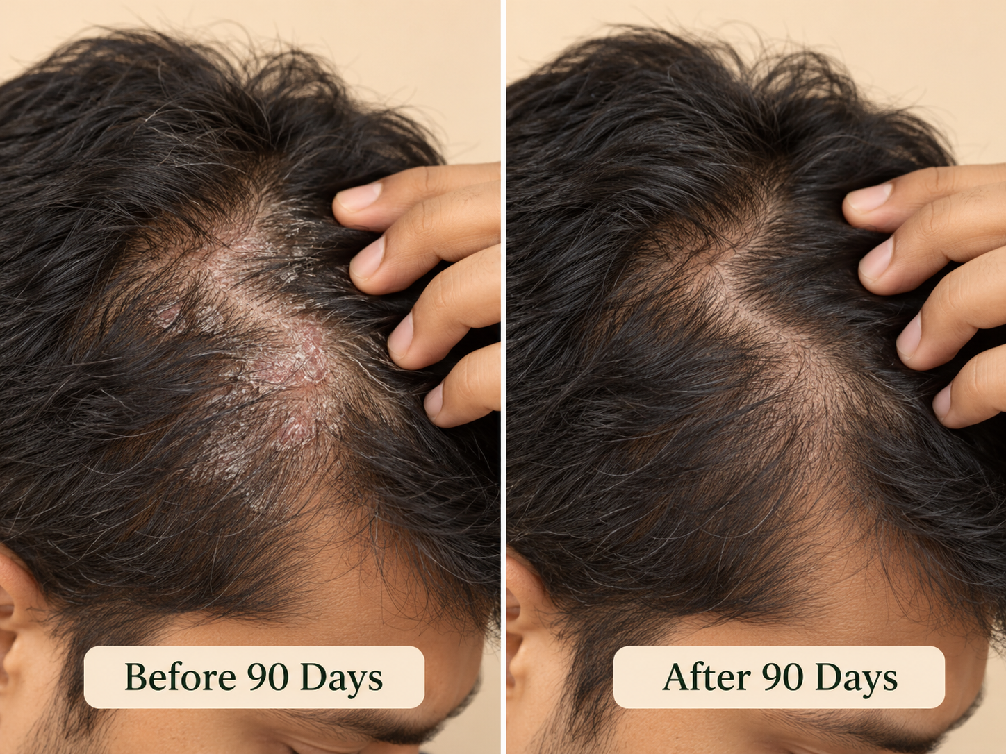 Head Skin Appearance ka illustrative comparison